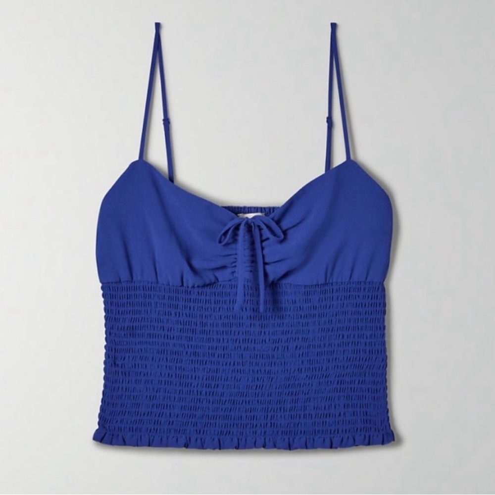 Wilfred Aritzia Blue Adjustable Tank Top XS